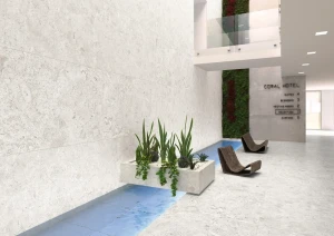 Spiek kwarcowy Coralina Blanco 120x120 5,6mm mat coverlam imitacja wapienia