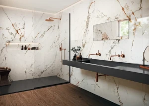 Wielkoformatowa biała płyta Caparia Blanco 120x260 cm połysk