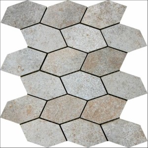 gres porcelanowy ORGAZ ALUMINIO 30X30 na siatce