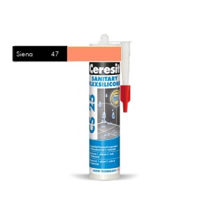 SILIKON SANITARNY Ceresit CS-25 siena 47