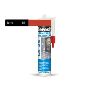 SILIKON SANITARNY Ceresit CS-25 terra 55