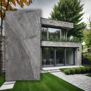 Fornir Kamienny Silver Grey 122x61 Elastyczne panele elewacyjne