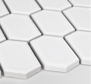 Płytka Heksalong Duży Biały Połysk 266x284mm