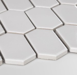 Płytka Heksalong Duży Jasno Szary Połysk 266x284mm