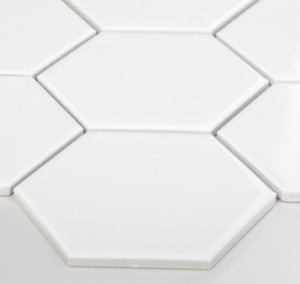Płytka Heksagon XL Biały Połysk 256 x 295mm