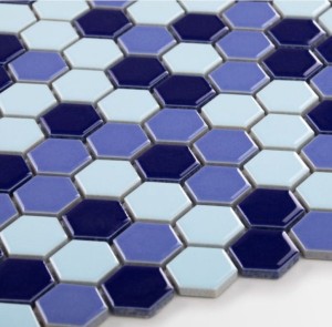 Płytka Heksagon Mały Morski Mix Połysk 260 x 300mm