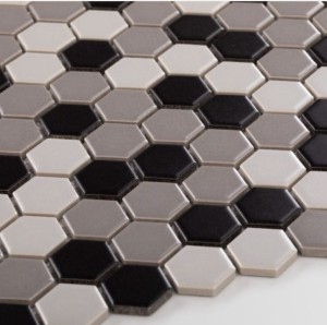 Płytka Heksagon Mały Szary Mix Matowy 260 x 300mm