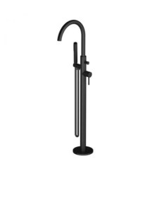 Oltens Molle bateria wannowo-prysznicowa wolnostojąca czarna 34300300