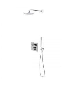 Zestaw Oltens Onega (S) bateria podtynkowa z deszczownicą 22 cm Atran i kompletem prysznicowym Ume chrom 36623100