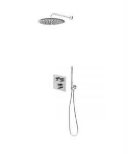 Zestaw Oltens Onega (S) bateria podtynkowa z deszczownicą 30 cm Sondera i kompletem prysznicowym Ume chrom 36619100