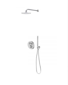 Zestaw Oltens Onega bateria podtynkowa z deszczownicą 25 cm Vindel i kompletem prysznicowym Ume chrom 36618100