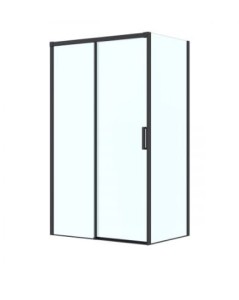 Oltens Breda kabina prysznicowa 120x80 cm prostokątna czarny mat/szkło przezroczyste 20223300