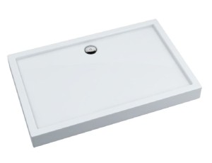 Oltens Vindel brodzik 100x90 cm prostokątny akrylowy biały 15010000