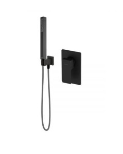 Zestaw Oltens Gota bateria prysznicowa podtynkowa z zestawem prysznicowym czarny mat 36606300