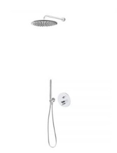 Zestaw Oltens Hamnes bateria podtynkowa z deszczownicą 30 cm Sondera i kompletem prysznicowym Ume chrom 36607100