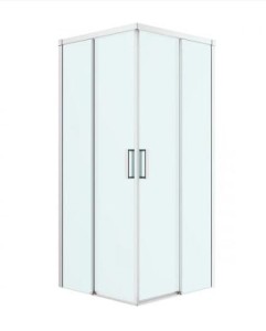 Oltens Breda kabina prysznicowa 80x80 cm kwadratowa chrom/szkło przezroczyste 20005100