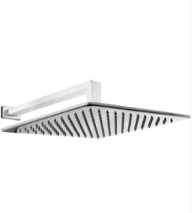 Oltens Sondera (S) Lagan (S) deszczownica 30 cm kwadratowa z ramieniem ściennym chrom 36015100