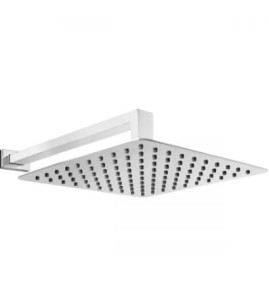 Oltens Vindel (S) Lagan (S) deszczownica 25 cm kwadratowa z ramieniem ściennym chrom 36014100