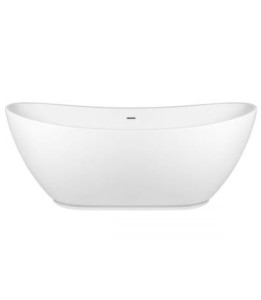 Oltens Folda wanna wolnostojąca 170x72 cm owalna akrylowa biały połysk 12010000