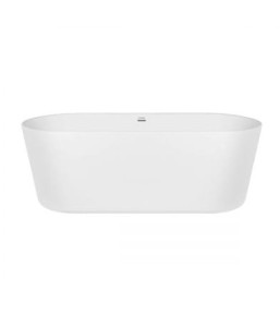 Oltens Inga wanna wolnostojąca 157x75 cm owalna akrylowa biały połysk 12007000