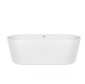 Oltens Inga wanna wolnostojąca 177x80 cm owalna akrylowa biały połysk 12004000