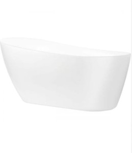 Oltens Gocta wanna wolnostojąca 170x78 cm owalna akrylowa biały połysk 12003000
