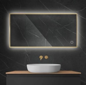 Oltens Nordlis lustro 60x120 cm prostokątne z oświetleniem LED i systemem Klarglas 64112800