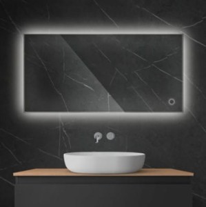 Oltens Nordlis lustro 60x120 cm prostokątne z oświetleniem LED i systemem Klarglas 64112000