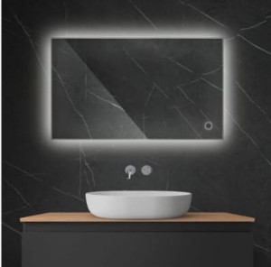 Oltens Nordlis lustro 60x100 cm prostokątne z oświetleniem LED i systemem Klarglas 64111000