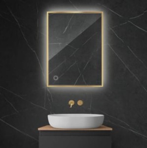 Oltens Nordlis lustro 60x80 cm prostokątne z oświetleniem LED i systemem Klarglas 64115800