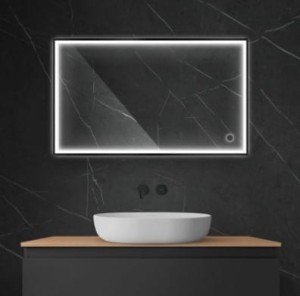 Oltens Nordlis lustro 60x100 cm prostokątne z oświetleniem LED i systemem Klarglas 64106300