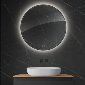 Oltens Nordlis lustro 80 cm okrągłe z oświetleniem LED i systemem Klarglas  64109300