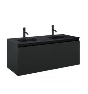 Oltens Vernal umywalka z szafką 120 cm czarny mat 68035300