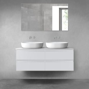 Oltens Vernal zestaw mebli łazienkowych 120 cm z blatem szary mat 68214700