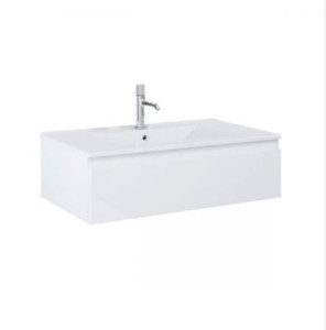 Zestaw Oltens Vernal umywalka z szafką 80 cm biały połysk 68006000