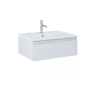 Zestaw Oltens Vernal umywalka z szafką 60 cm biały/szary mat 68004700