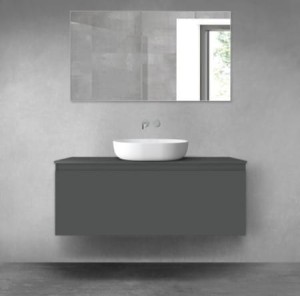 Oltens Vernal szafka 120 cm podumywalkowa wisząca grafit mat 60016400