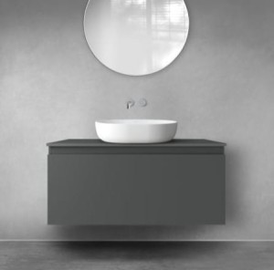 Oltens Vernal szafka 100 cm podumywalkowa wisząca grafit mat 60015400