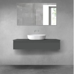 Oltens Vernal szafka 120 cm podumywalkowa wisząca grafit mat 60012400