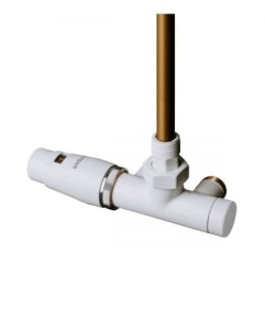 Oltens Varmare Ventil zestaw termostatyczny grzejnikowy jednootworowy lewy biały 55905000