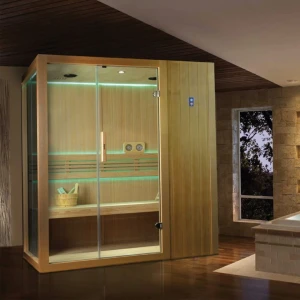 Sauna parowa 75x120x210cm podświetlana led 3 osobowa