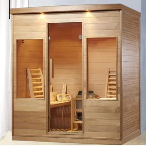 Sauna parowa 175x120x210 cm podświetlana led 4 osobowa