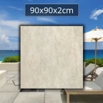 Płytka gresowa tarasowa Tuscania Grey Soul Sand FP2 90x90x2cm