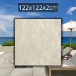 Płytka gresowa tarasowa Tuscania Grey Soul Sand FP2 122x122x2cm