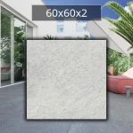 Gres 2cm Signum Soft Grey 60x60x2cm na podstawkach Płytki Tarasowe Goliat 0,72m2