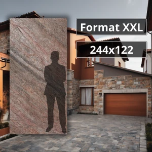 Fornir Kamienny XXL Copper 122x244 Zwijany elastyczny kamień w rolce 