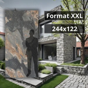 Fornir Kamienny XXL Autumn Rustic 122x244 Elastyczna tapeta kamienna kamień w rolce