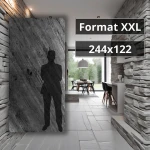 Fornir Kamienny XXL Black Line 122x244 Elastyczna tapeta kamienna Kamień w rolce
