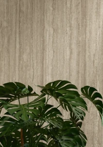 Spiek kwarcowy Laminam Hado Travertino Silver Rain 100x300 cm – widok pełnej płyty