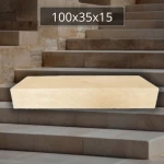 Blok Schodowy z trawertynu Classic Mix 100x35 gr.15cm schody z trawertynu